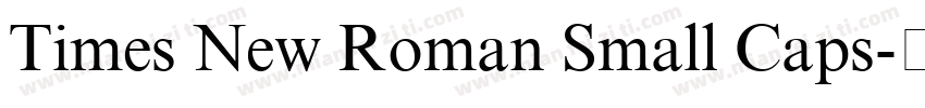 Times New Roman Small Caps字体转换